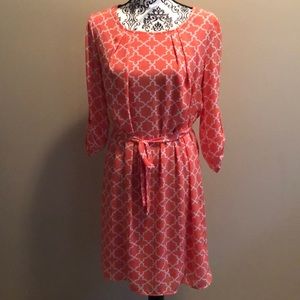Cute Salmon/Peach colored Summer dress Sz Small